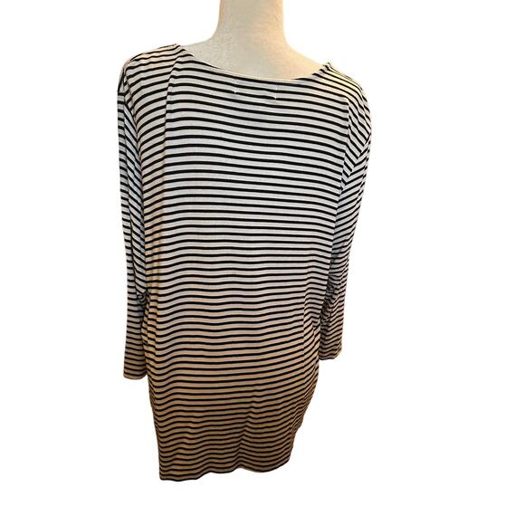 C.D. Daniels 3/4 Sleeve Striped Shirt Plus Size 1X - Picture 5 of 6